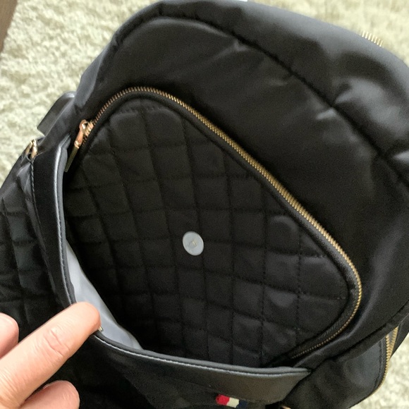 Modernist black back pack